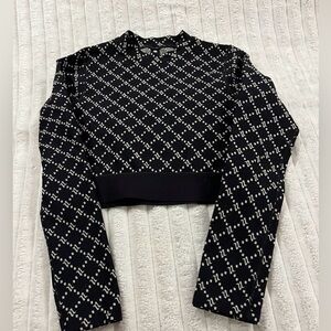 Noli Yoga Graphic Print Cropped Top in S, Brand New